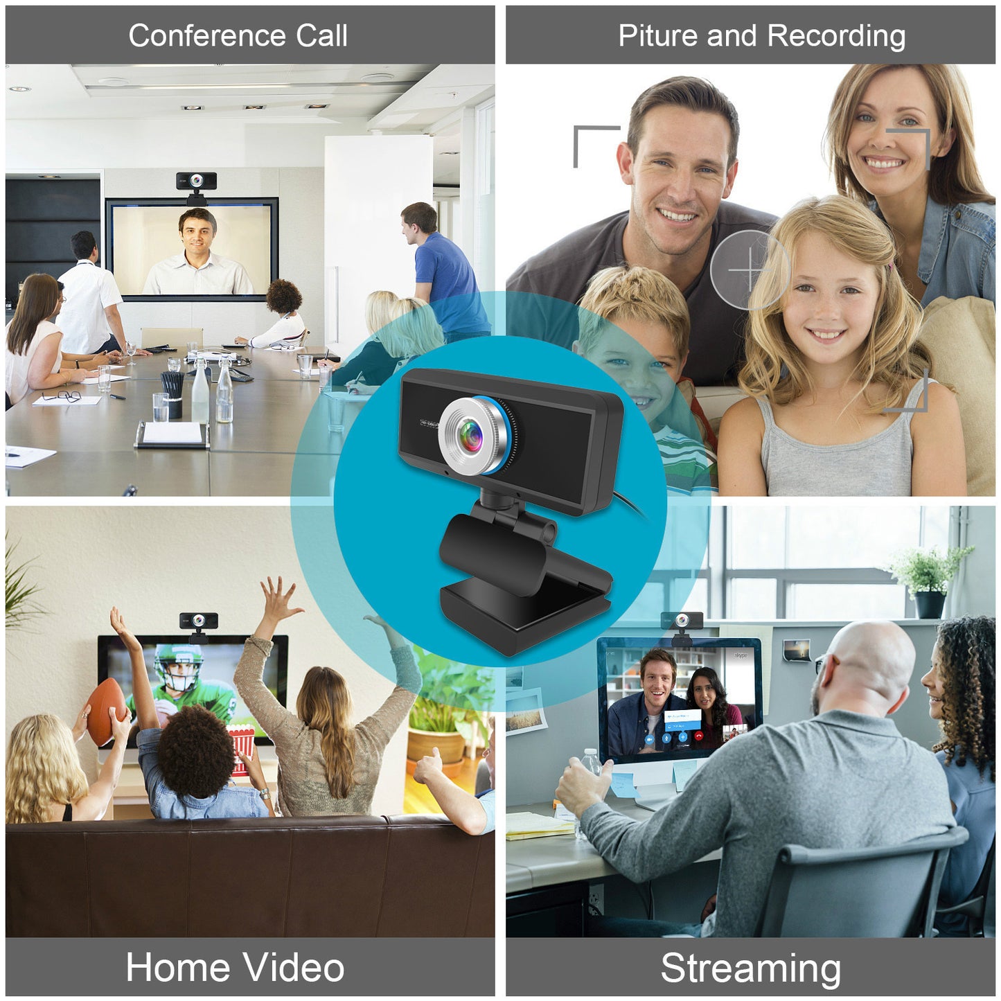 Computer camera 1080P video network video conference USB camera HD WEBCAM