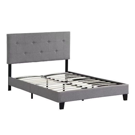 Queen-sized Upholstered Platform Bed Frame