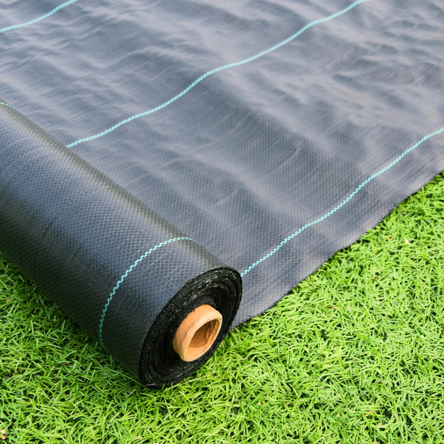 3.5 oz weed barrier landscape fabric 4 feet x 300 feet, double layered heavy-duty landscape fabric suitable for weed control