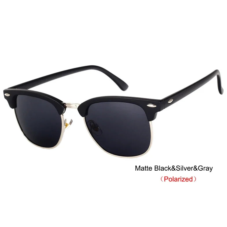 LeonLion  Polarized Unisex Semi-Rimless Sunglasses