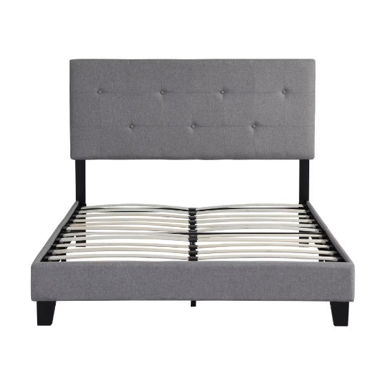 Queen-sized Upholstered Platform Bed Frame