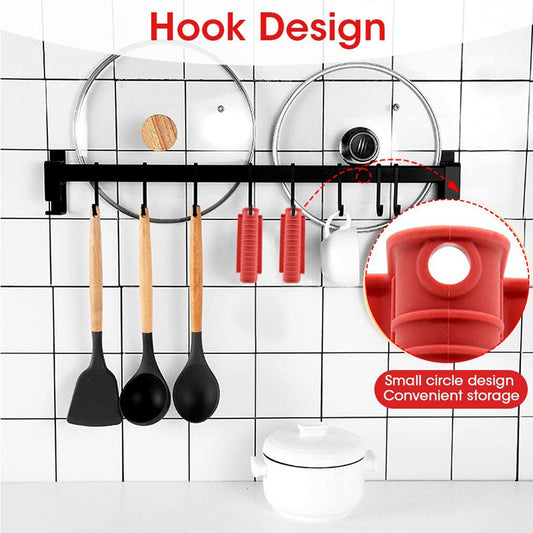 Silicone insulated pot handle sleeve set high-temperature resistant and anti slip pot ear clip anti scald hand clip