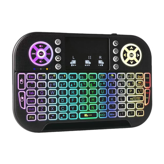 N8 Air Mini Flying Mouse Keyboard RGB Colorful Backlit Small Keyboard Smart TV Remote Control Portable