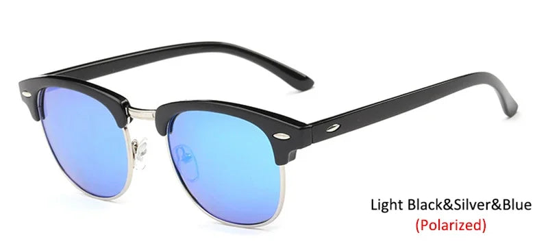 LeonLion  Polarized Unisex Semi-Rimless Sunglasses