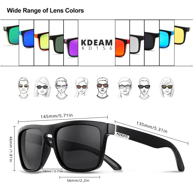 Fashion Polarized Men's Sun Glasses From KDEAM