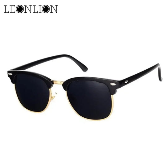 LeonLion  Polarized Unisex Semi-Rimless Sunglasses